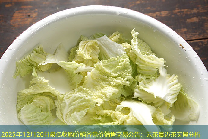 2025年12月20日最低收购价稻谷竞价销售交易公告