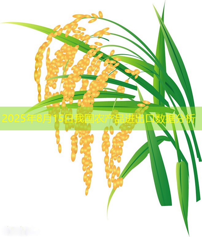 2025年8月15日我国农产品进出口数据分析