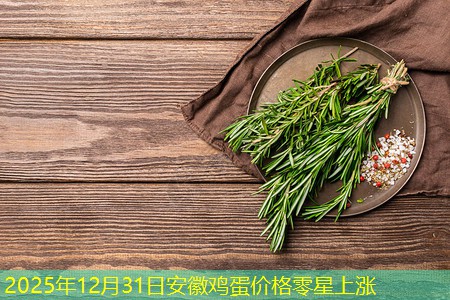2025年12月31日安徽鸡蛋价格零星上涨
