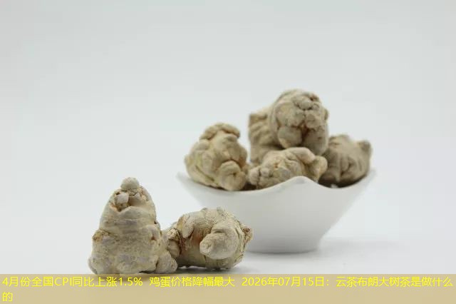4月份全国CPI同比上涨1.5% 鸡蛋价格降幅最大 2026年07月15日