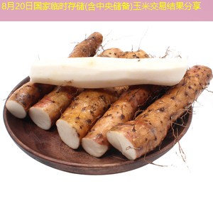 8月20日国家临时存储(含中央储备)玉米交易结果分享