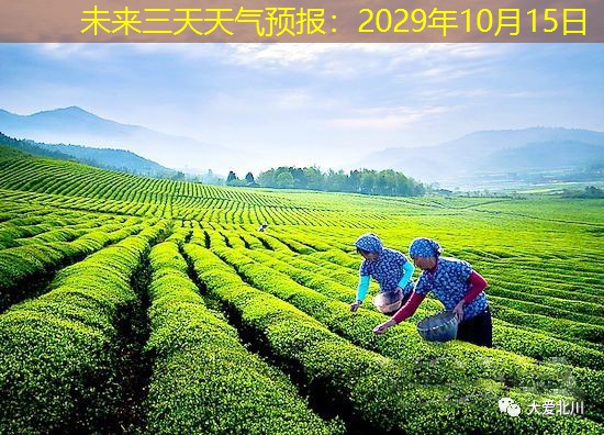 未来三天天气预报：2029年10月15日